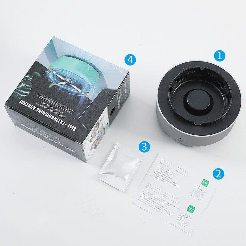 image-Smoke Removal Air Purification Ashtray Anion Purification Practical Automatic Purifier Ashtray Portable Gadgets For Car Ashtray