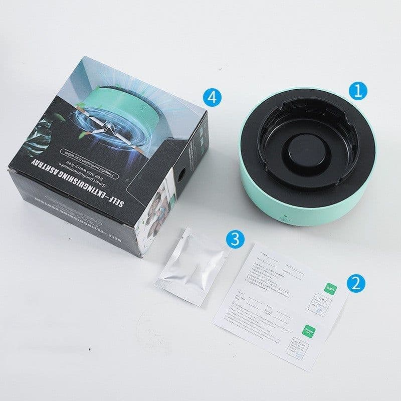 image-Smoke Removal Air Purification Ashtray Anion Purification Practical Automatic Purifier Ashtray Portable Gadgets For Car Ashtray