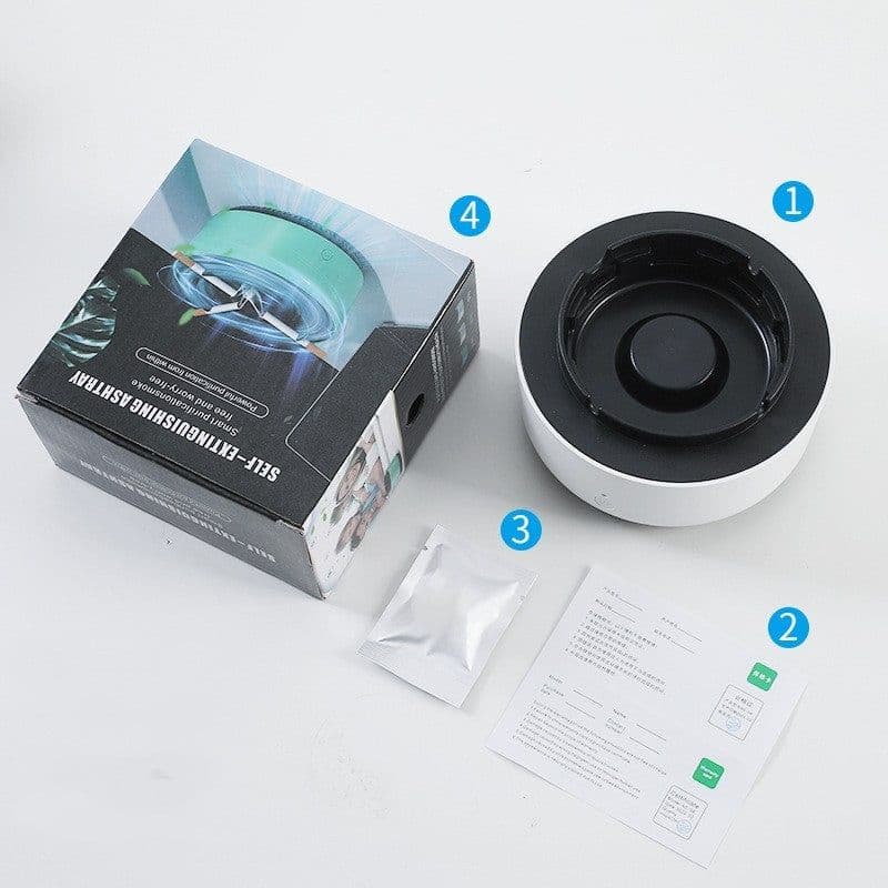 image-Smoke Removal Air Purification Ashtray Anion Purification Practical Automatic Purifier Ashtray Portable Gadgets For Car Ashtray