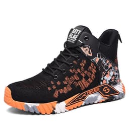 image-Flyknit Breathable Safety Shoes Lightweight Steel Toe Cap Anti-piercing Protective