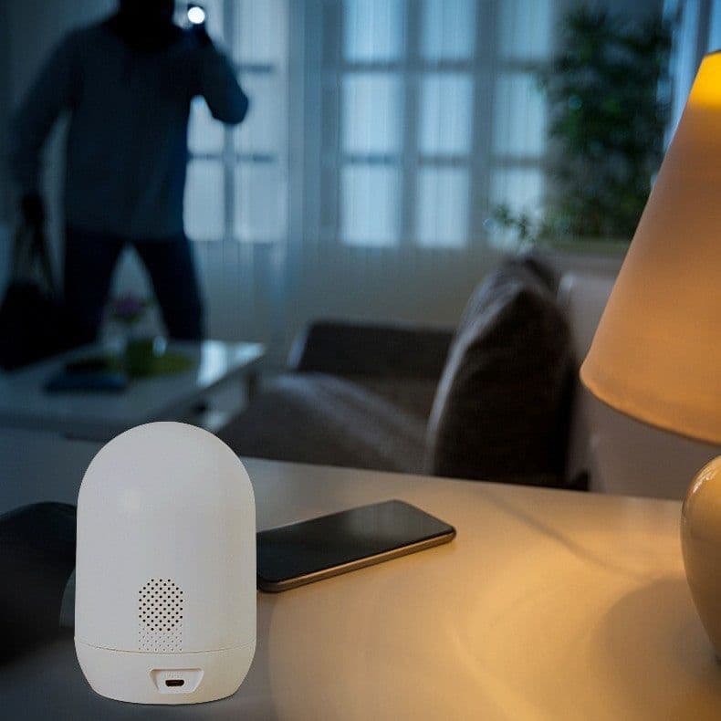image-Wireless WiFi Voice Intercom Night Vision Lighting Home Monitoring Camera