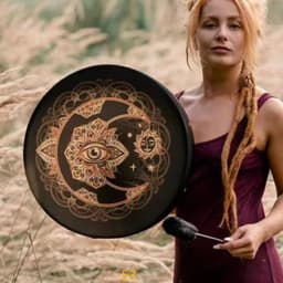 image-New Cross-border Tree Of Life Shaman Drum Siberian Drum Handmade Finish Crafts Shaman Gift