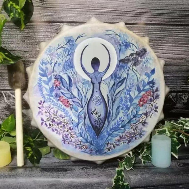 image-New Cross-border Tree Of Life Shaman Drum Siberian Drum Handmade Finish Crafts Shaman Gift