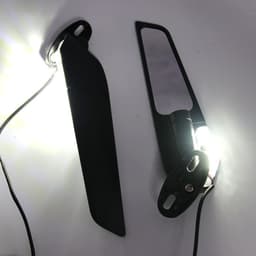 image-Spoiler Rearview Mirror Running Rearview Mirror Motorcycle Reflector With Light