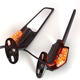image-Spoiler Rearview Mirror Running Rearview Mirror Motorcycle Reflector With Light