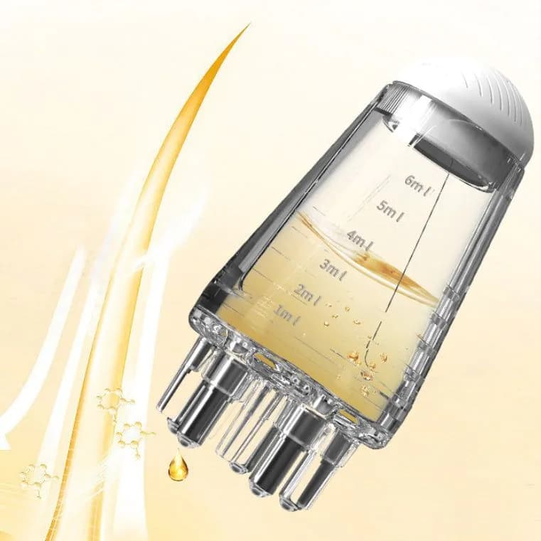 image-Mini Portable Scalp Ball Hair Conditioner Medicine Supplying Comb