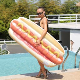image-Inflatable Floating Row Adult Floating Deck Chair Swim Ring Water Inflatable Toys
