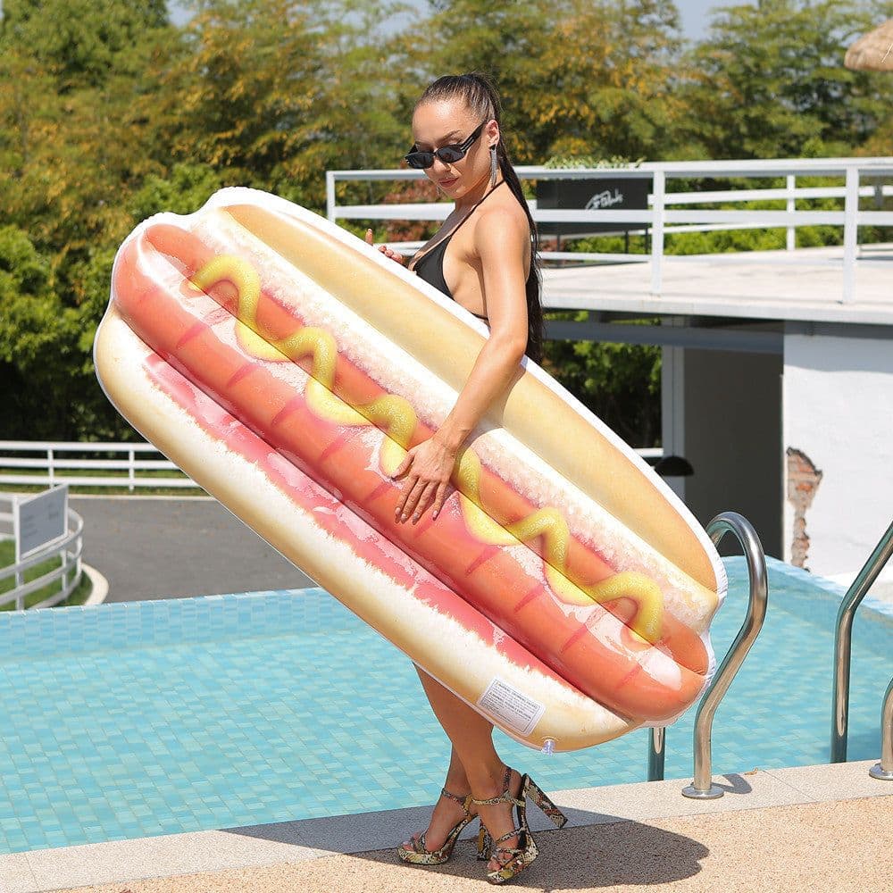 image-Inflatable Floating Row Adult Floating Deck Chair Swim Ring Water Inflatable Toys