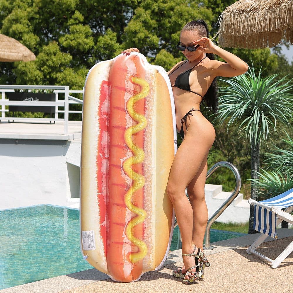 image-Inflatable Floating Row Adult Floating Deck Chair Swim Ring Water Inflatable Toys