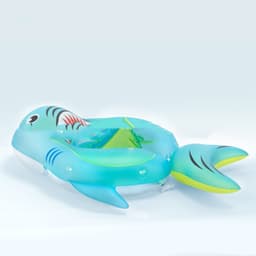 image-Swim Ring Baby Buoy Safety Anti-flip Teeth Sunshade Years Old