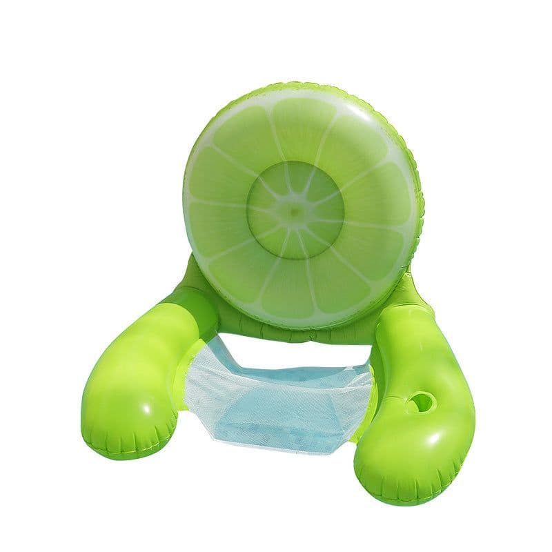 image-Water With Net Inflatable Seat Hammock Thickened Animal Style Floating Deck Chair