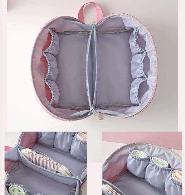 image-Multifunctional Underwear Storage Bag Travel Clothes Bra Socks Divider Organizer Pouch Washing Bag