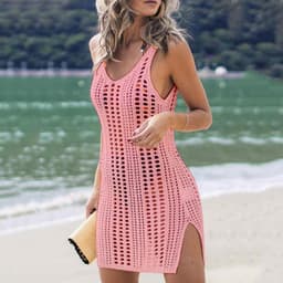 image-Bikini Women's Knitted Hollow Sun Protection Clothing