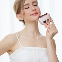 image-Stone Scrapping Plate Smart Meridian Brush Face Shaving Beauty Massager Constant Temperature Heat Facial Cleaner