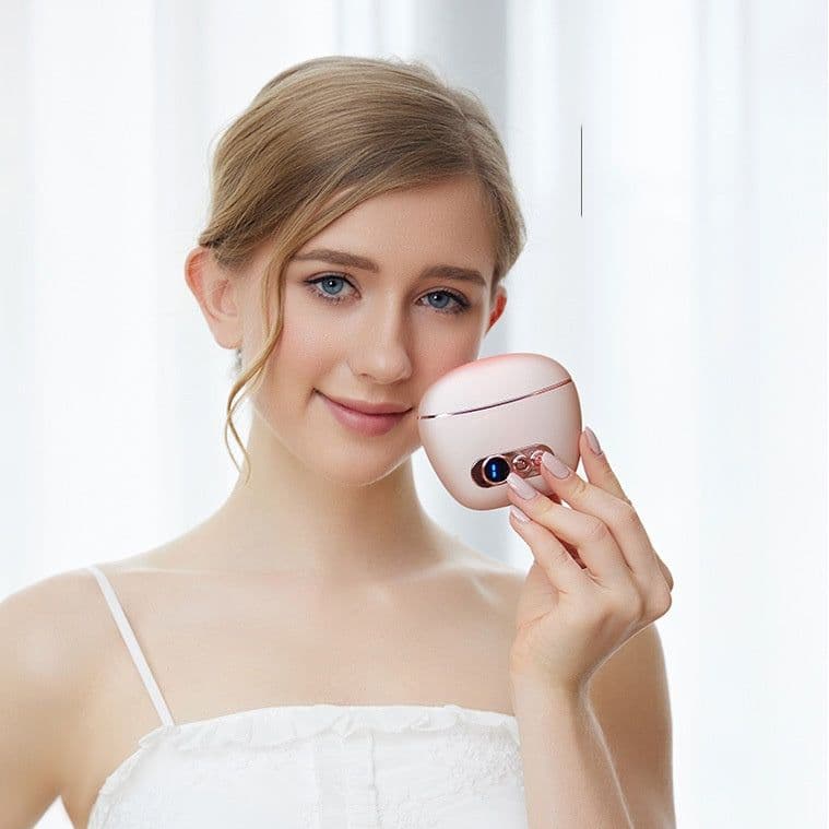 image-Stone Scrapping Plate Smart Meridian Brush Face Shaving Beauty Massager Constant Temperature Heat Facial Cleaner
