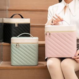 image-Portable Case Cosmetics And Jewelry Storage Box Nail Beauty Box
