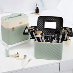 image-Portable Case Cosmetics And Jewelry Storage Box Nail Beauty Box