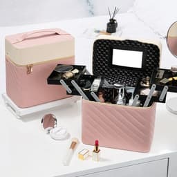 image-Portable Case Cosmetics And Jewelry Storage Box Nail Beauty Box