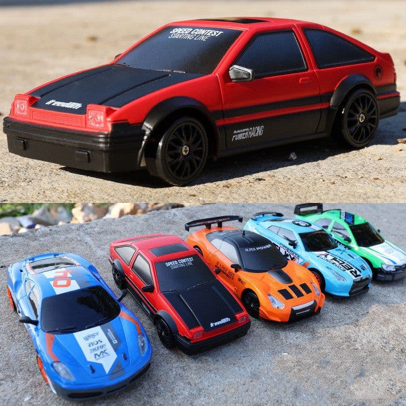 image-2.4G Drift Rc Car 4WD RC Drift Car Toy Remote Control GTR Model AE86 Vehicle Car RC Racing Car Toy For Children Christmas Gifts