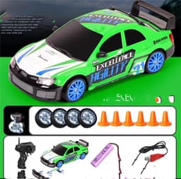 image-2.4G Drift Rc Car 4WD RC Drift Car Toy Remote Control GTR Model AE86 Vehicle Car RC Racing Car Toy For Children Christmas Gifts