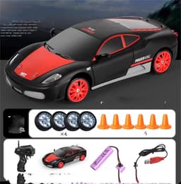 image-2.4G Drift Rc Car 4WD RC Drift Car Toy Remote Control GTR Model AE86 Vehicle Car RC Racing Car Toy For Children Christmas Gifts