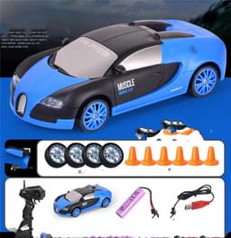 image-2.4G Drift Rc Car 4WD RC Drift Car Toy Remote Control GTR Model AE86 Vehicle Car RC Racing Car Toy For Children Christmas Gifts