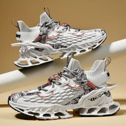 image-Men's Shoes Blade Sports Flying Woven Fashion Casual Shoes