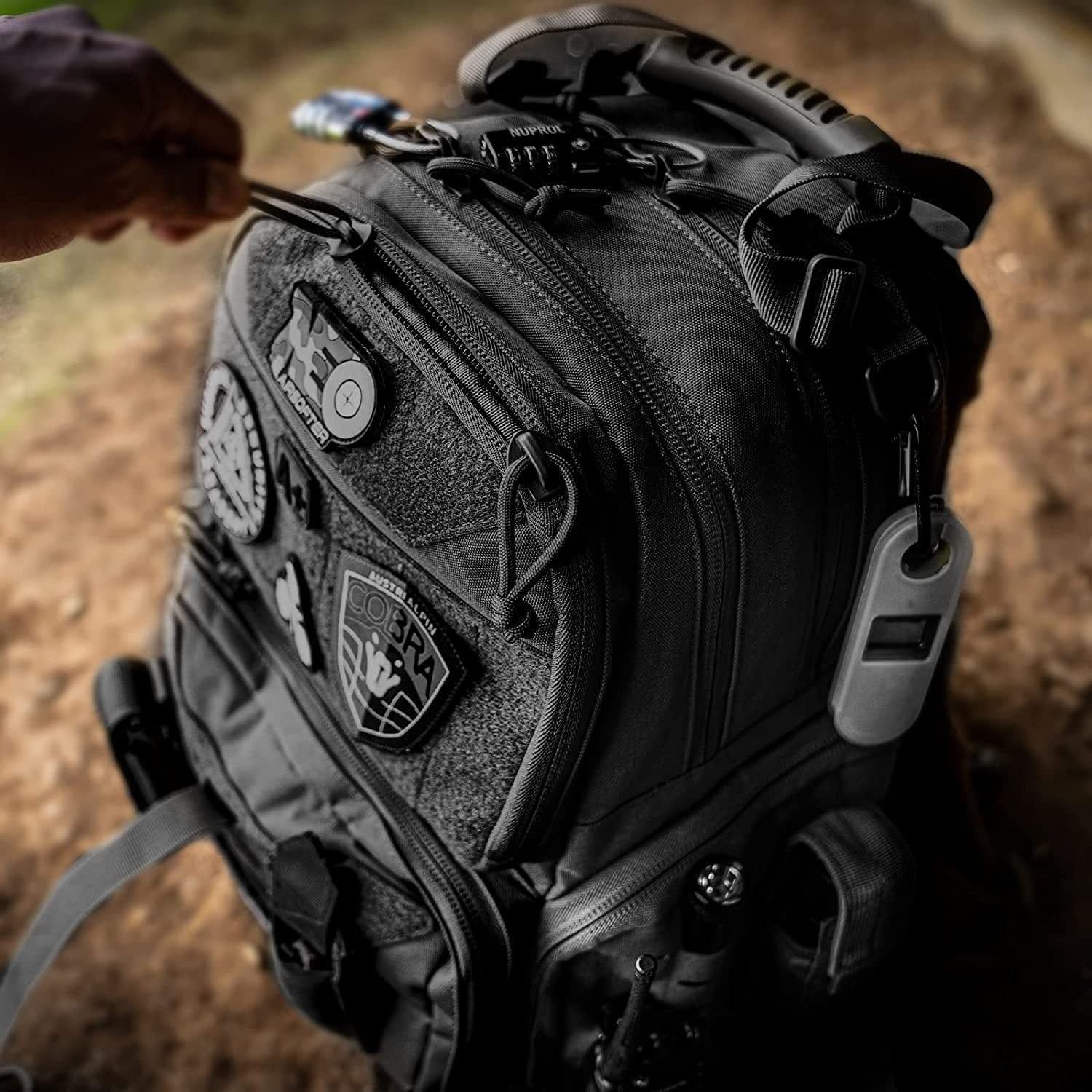 image-Tactical Range Backpack Bag, VOTAGOO Range Activity Bag For Handgun And Ammo, 3 Pistol Carrying Case For Hunting Shooting