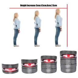image-Sports Shock Absorption Invisible PU Inner Heightening Shoe Pad