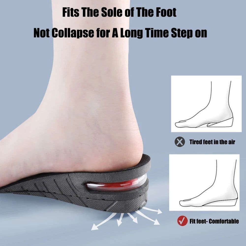 image-Sports Shock Absorption Invisible PU Inner Heightening Shoe Pad