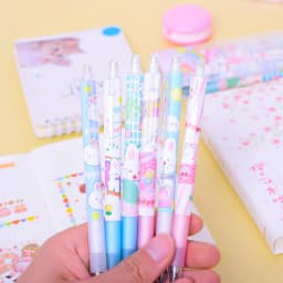 image-Cartoon Bunny Student Stationery Writing Neutral Black Signature Pen