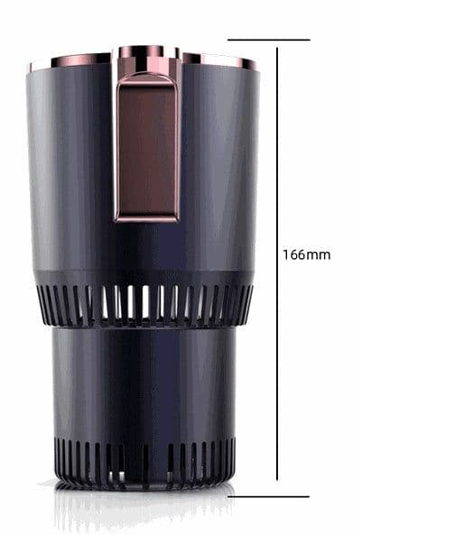 image-2 In1 Car Heating Cooling Cup 12V Smart Car Cup Holder Digital Temperature Display Drink Cup Warmer Cooler Mini Car Refrigerator