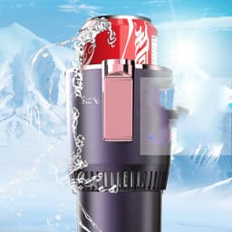 image-2 In1 Car Heating Cooling Cup 12V Smart Car Cup Holder Digital Temperature Display Drink Cup Warmer Cooler Mini Car Refrigerator