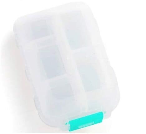 image-Travel Pill Organizer 10 Grid Moisture Proof Pills Box For Pocket Purse Daily Pill Case Portable Medicine Vitamin Holder Container