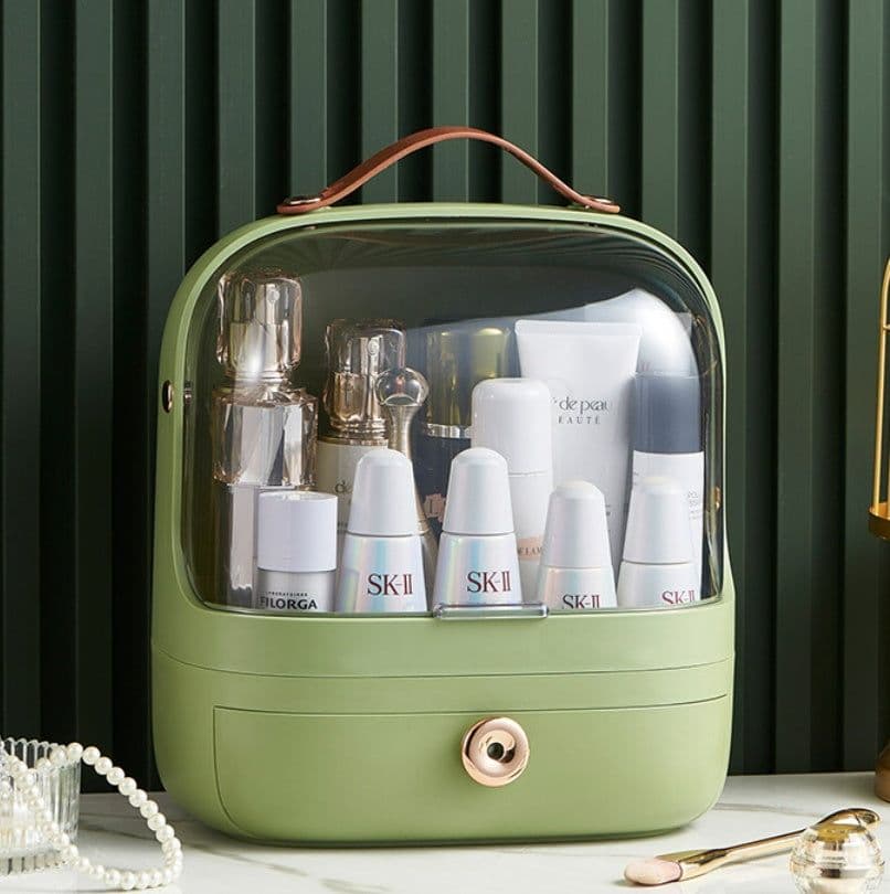 image-Cosmetics Storage Box Desktop Dustproof Skin Care Products Lipstick Blush