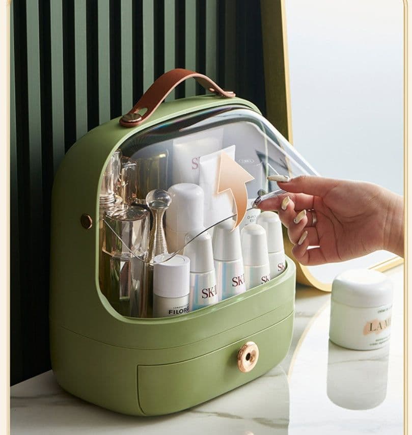 image-Cosmetics Storage Box Desktop Dustproof Skin Care Products Lipstick Blush
