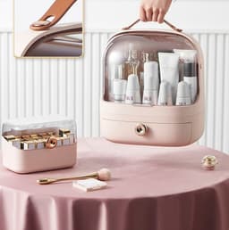 image-Cosmetics Storage Box Desktop Dustproof Skin Care Products Lipstick Blush