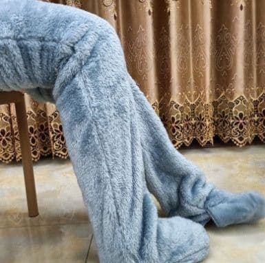 image-Over Knee High Fuzzy Long Socks Winter Warm Cold Leg Knee Joint Cold-proof Stockings Home Floor Sleeping Socks