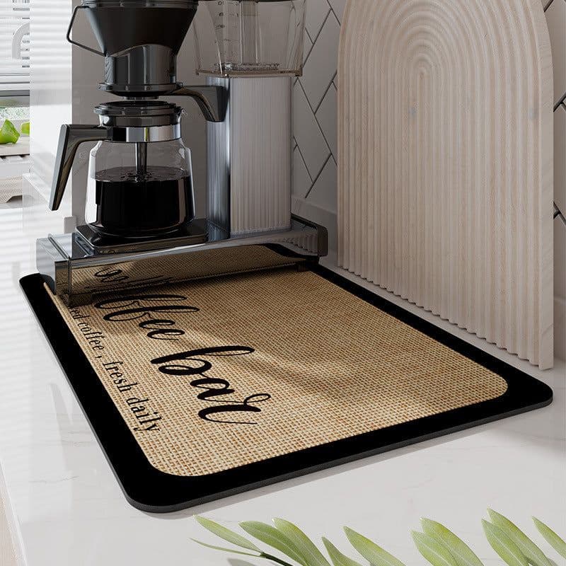image-Coffee Machine Suction Cups And Plates Dry And Drain