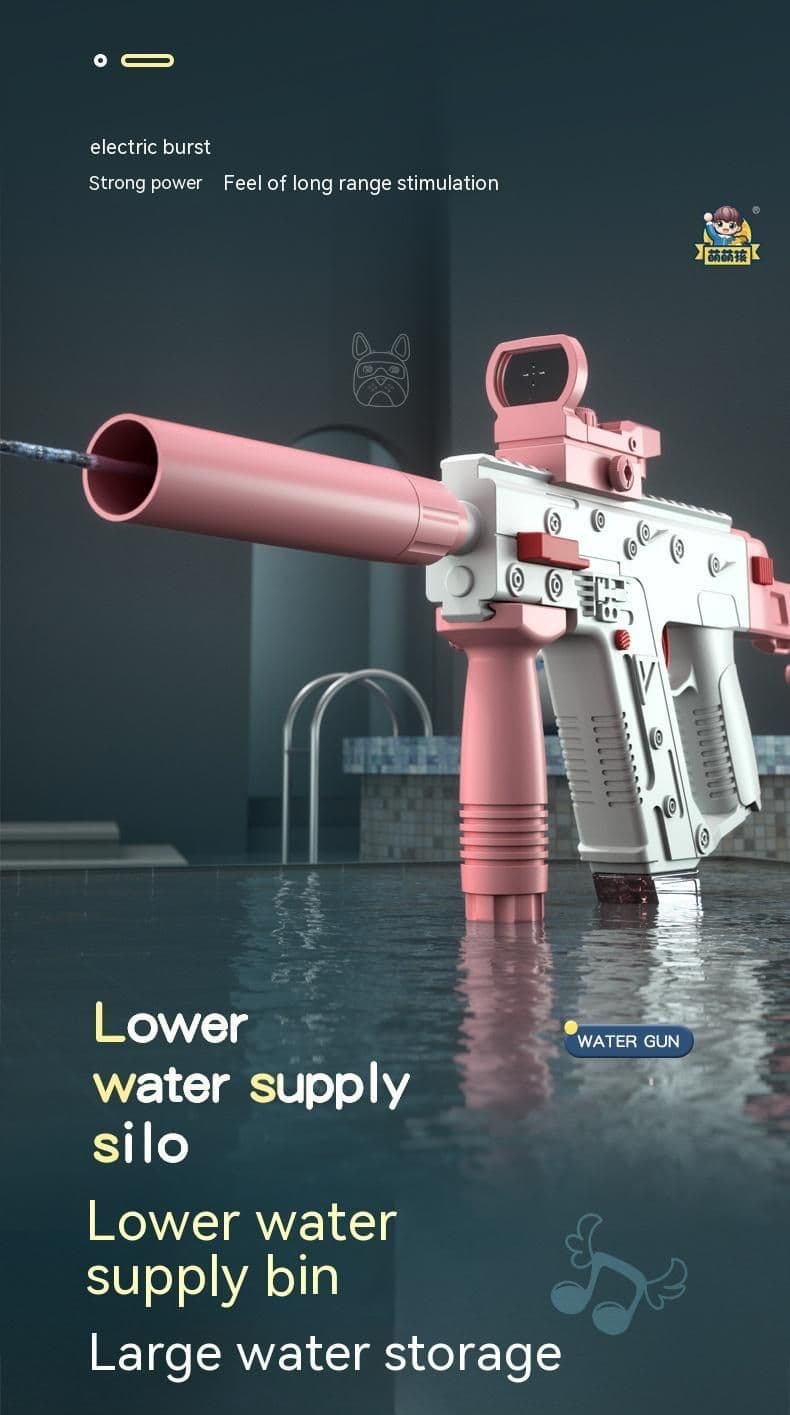 image-Summer Electric Automatic Water Gun Large Capacity Electric Water Gun Toy