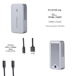 image-F Dual Protocol 10Gbps Aluminum Alloy Cnc Shell Heat Dissipation