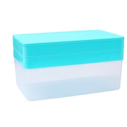 image-Summer New Silicone Ice Tray Food Grade Ice Cube Mold Large Capacity Ice Container Ice Box Refrigerator Artifact