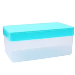 image-Summer New Silicone Ice Tray Food Grade Ice Cube Mold Large Capacity Ice Container Ice Box Refrigerator Artifact