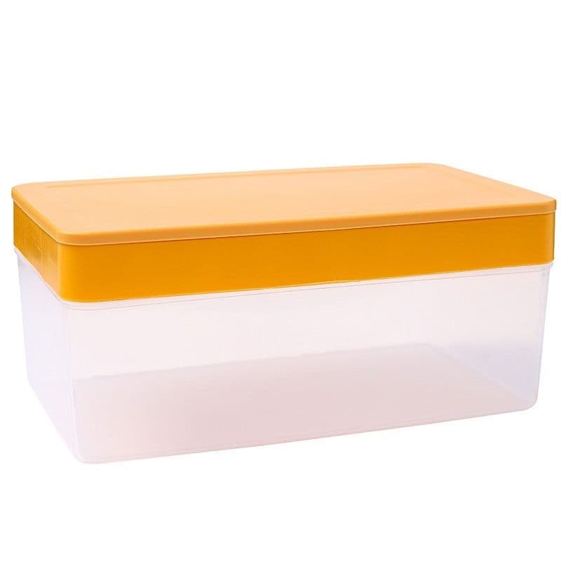 image-Summer New Silicone Ice Tray Food Grade Ice Cube Mold Large Capacity Ice Container Ice Box Refrigerator Artifact