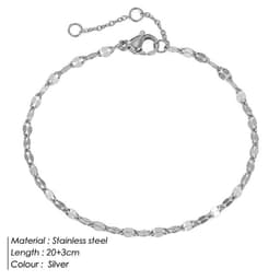 image-New Non-fading Niche Women's Stainless Steel Anklets