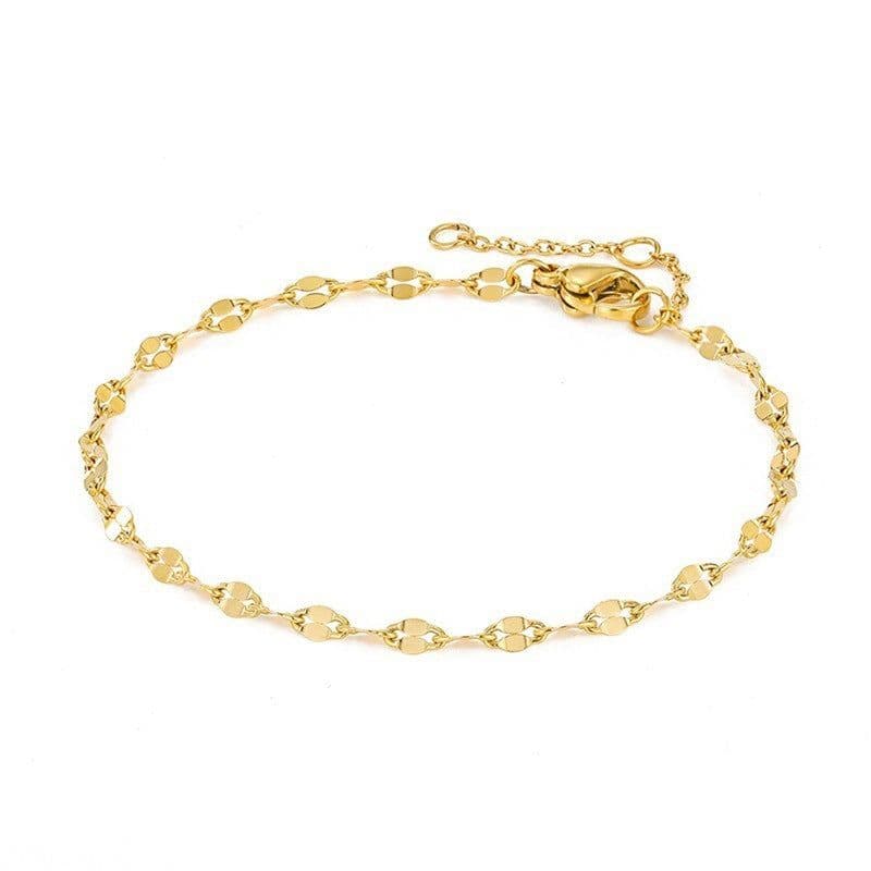 image-New Non-fading Niche Women's Stainless Steel Anklets