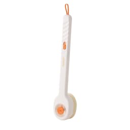 image-Soft Fur Long Handle Bath Brush Back