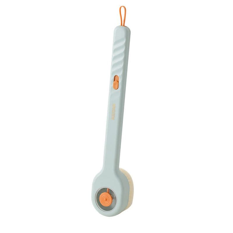 image-Soft Fur Long Handle Bath Brush Back