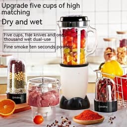 image-Wet And Dry Small Multi-functional Cereals Wheat Flour Mixer Ultra-fine Grinding Mill