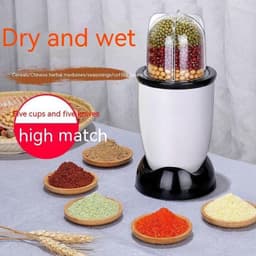 image-Wet And Dry Small Multi-functional Cereals Wheat Flour Mixer Ultra-fine Grinding Mill